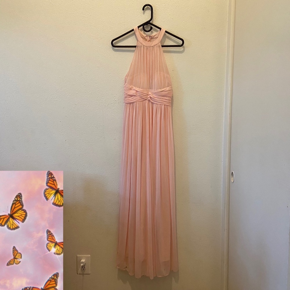 Long pink dress